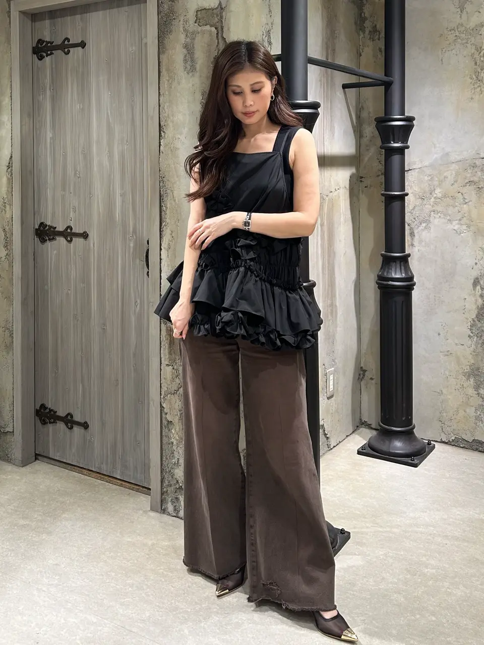 GRACE CONTINENTAL 志田　悠 コーディネート画像