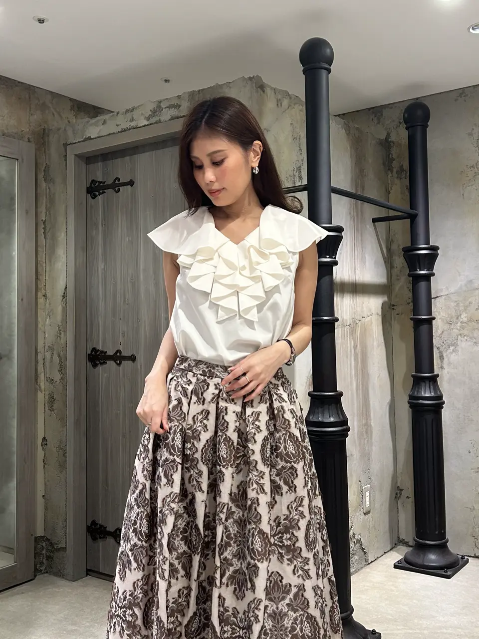 GRACE CONTINENTAL 志田　悠 コーディネート画像