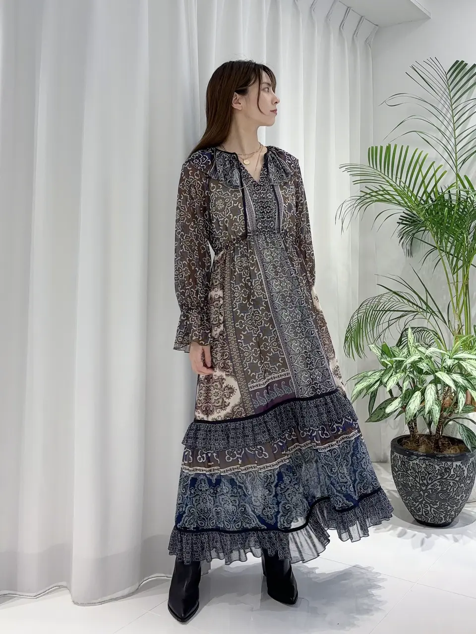 GRACE CONTINENTAL Hikaru Okada コーディネート画像