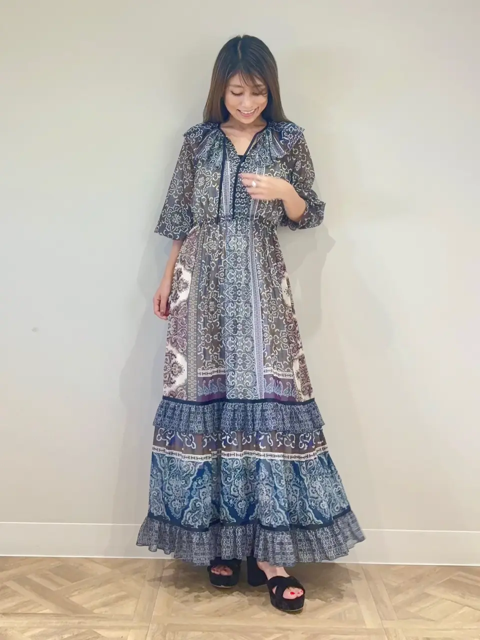 GRACE CONTINENTAL yukimi yonee コーディネート画像