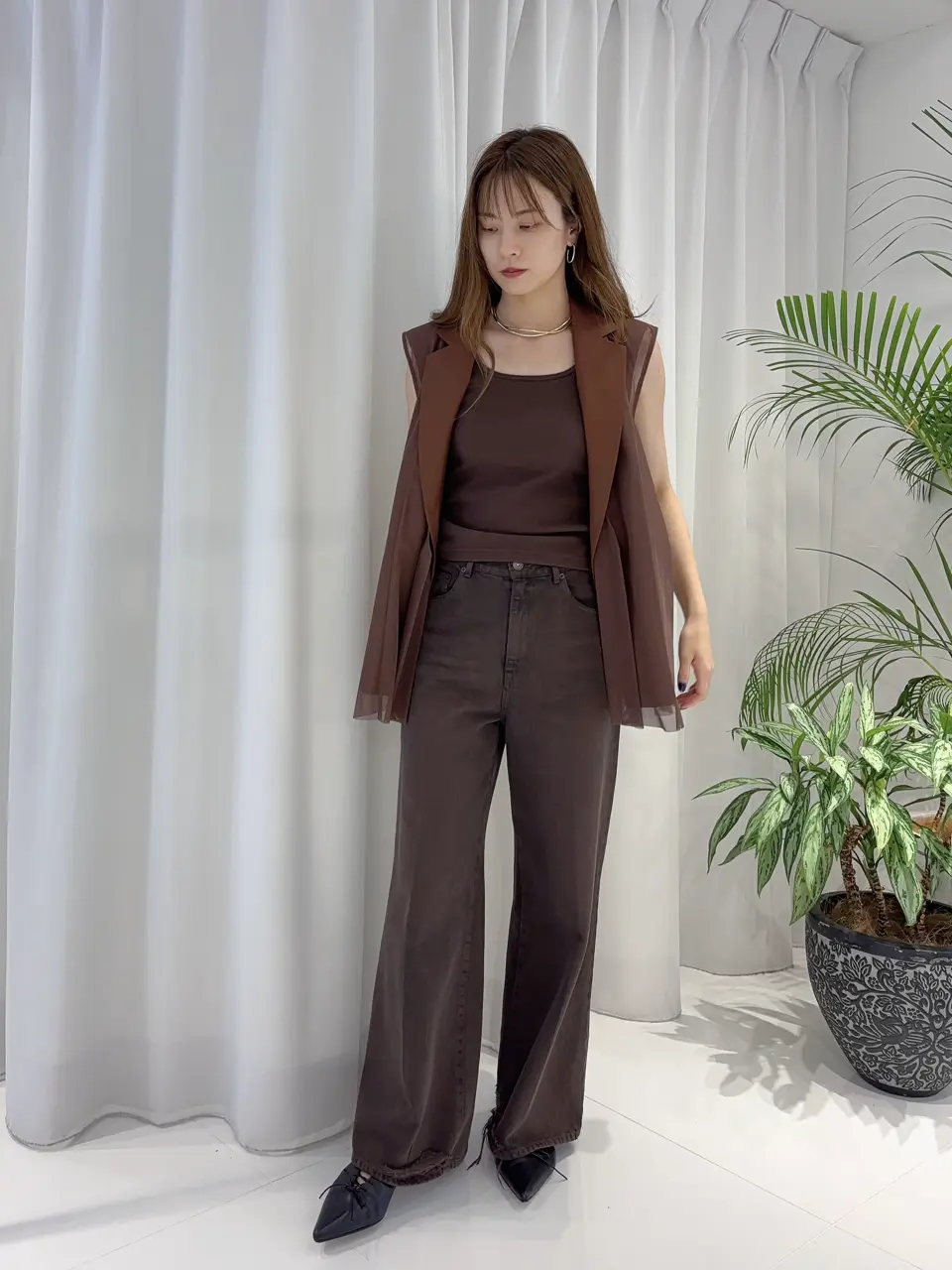 GRACE CONTINENTAL Hikaru Okada コーディネート画像