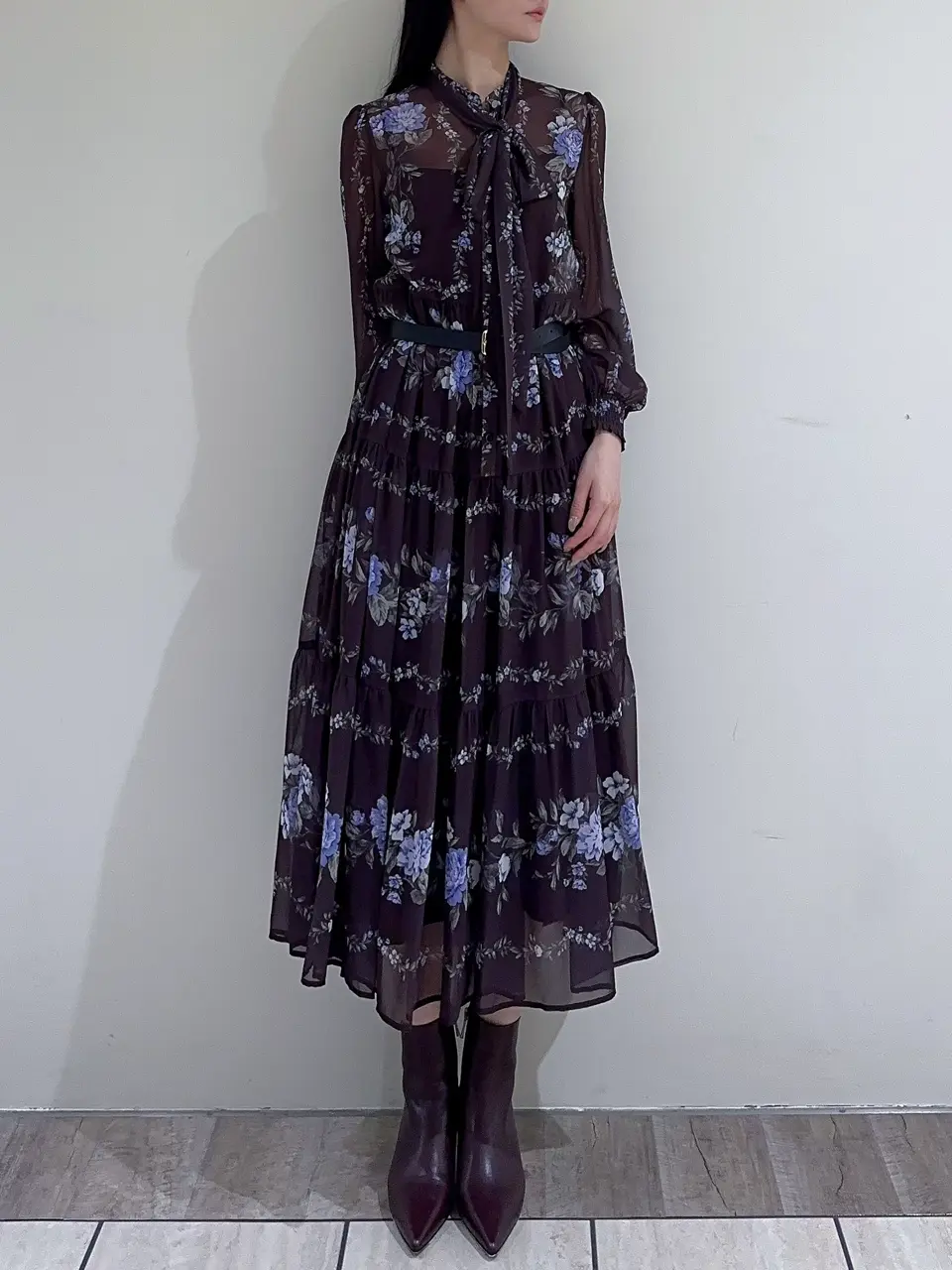 GRACE CONTINENTAL 新品 ストール マフラー アルパカ混 青 紫 GRACE CONTINENTAL 新品 ストール マフラー アルパカ混 青 紫
