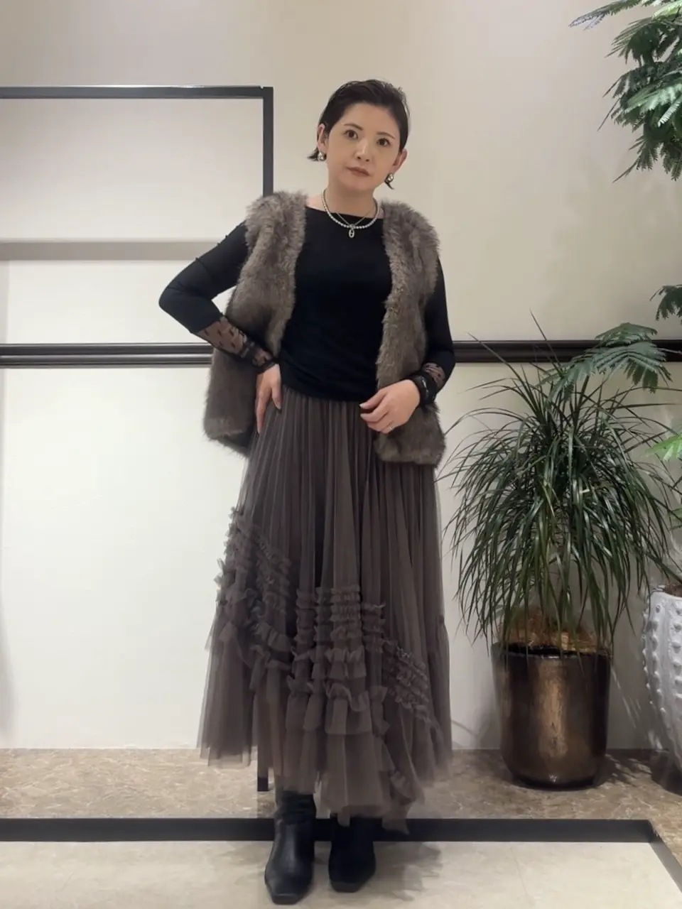 GRACE CONTINENTAL N.YURI コーディネート画像