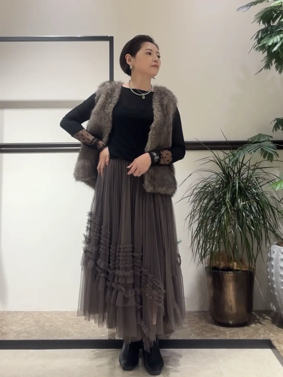 GRACE CONTINENTAL N.YURI コーディネート画像