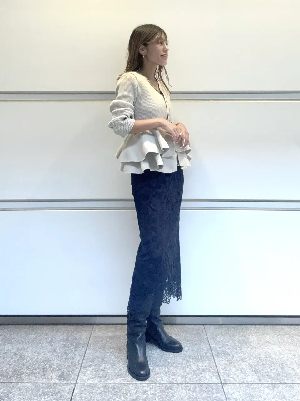 GRACE CONTINENTAL yukimi yonee コーディネート画像