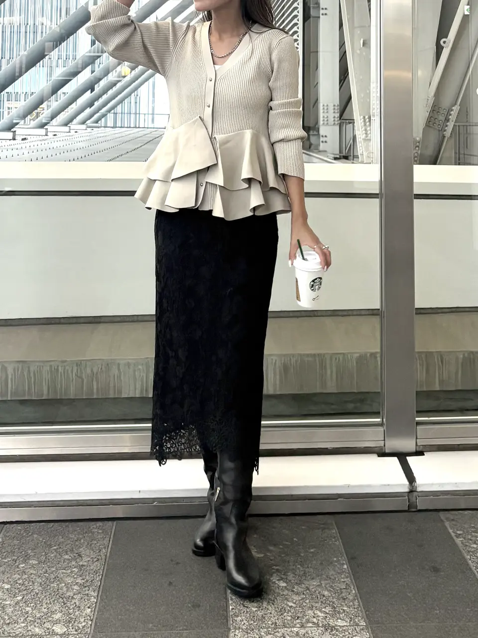 GRACE CONTINENTAL yukimi yonee コーディネート画像