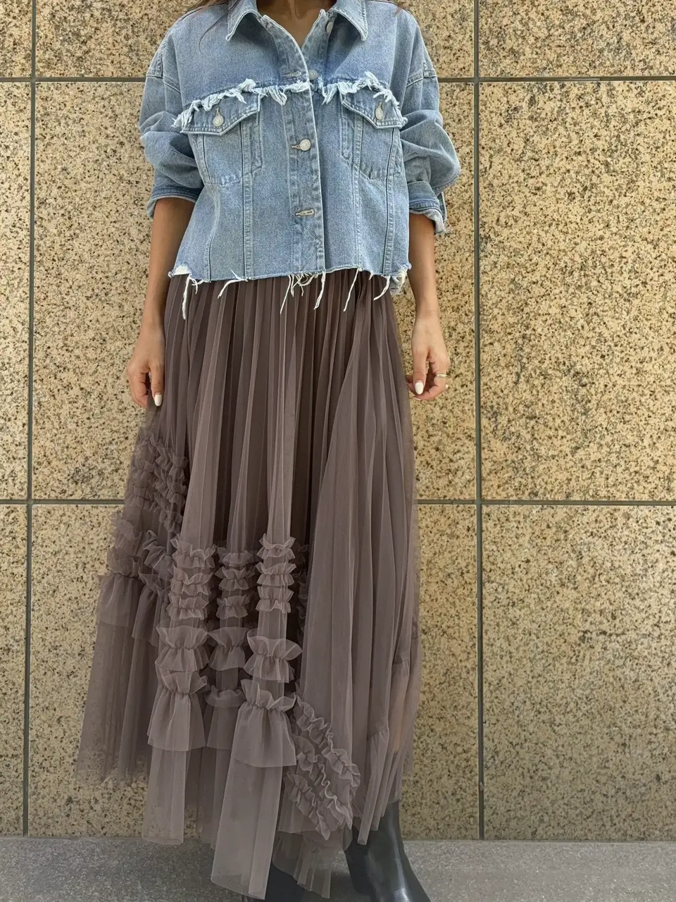 GRACE CONTINENTAL yukimi yonee コーディネート画像