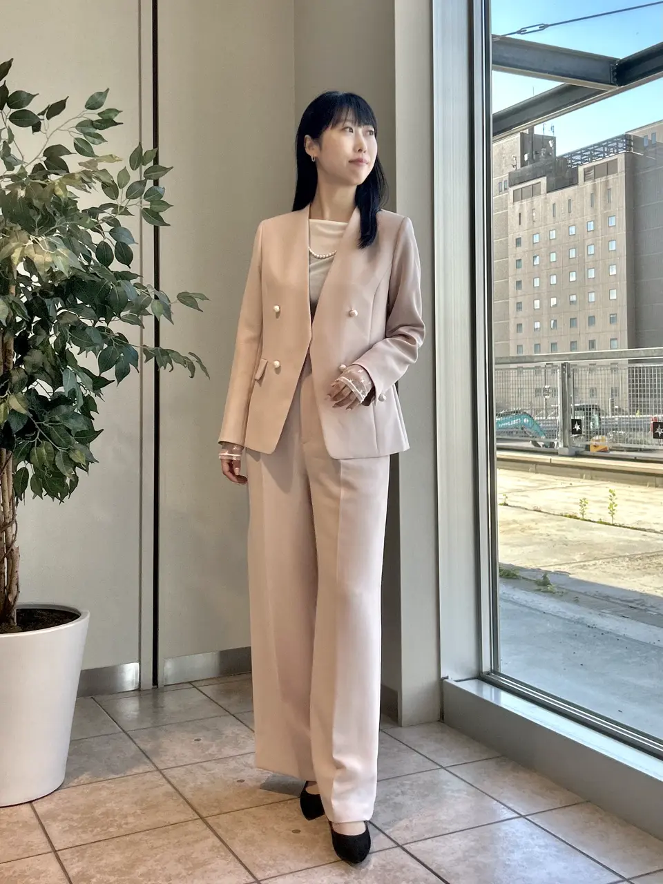  端場　わかな コーディネート画像