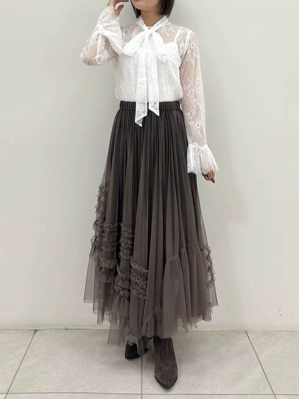 GRACE CONTINENTAL MORITA AI コーディネート画像