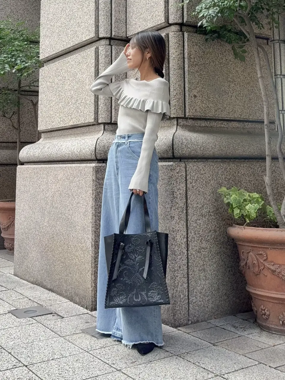 GRACE CONTINENTAL yukimi yonee コーディネート画像