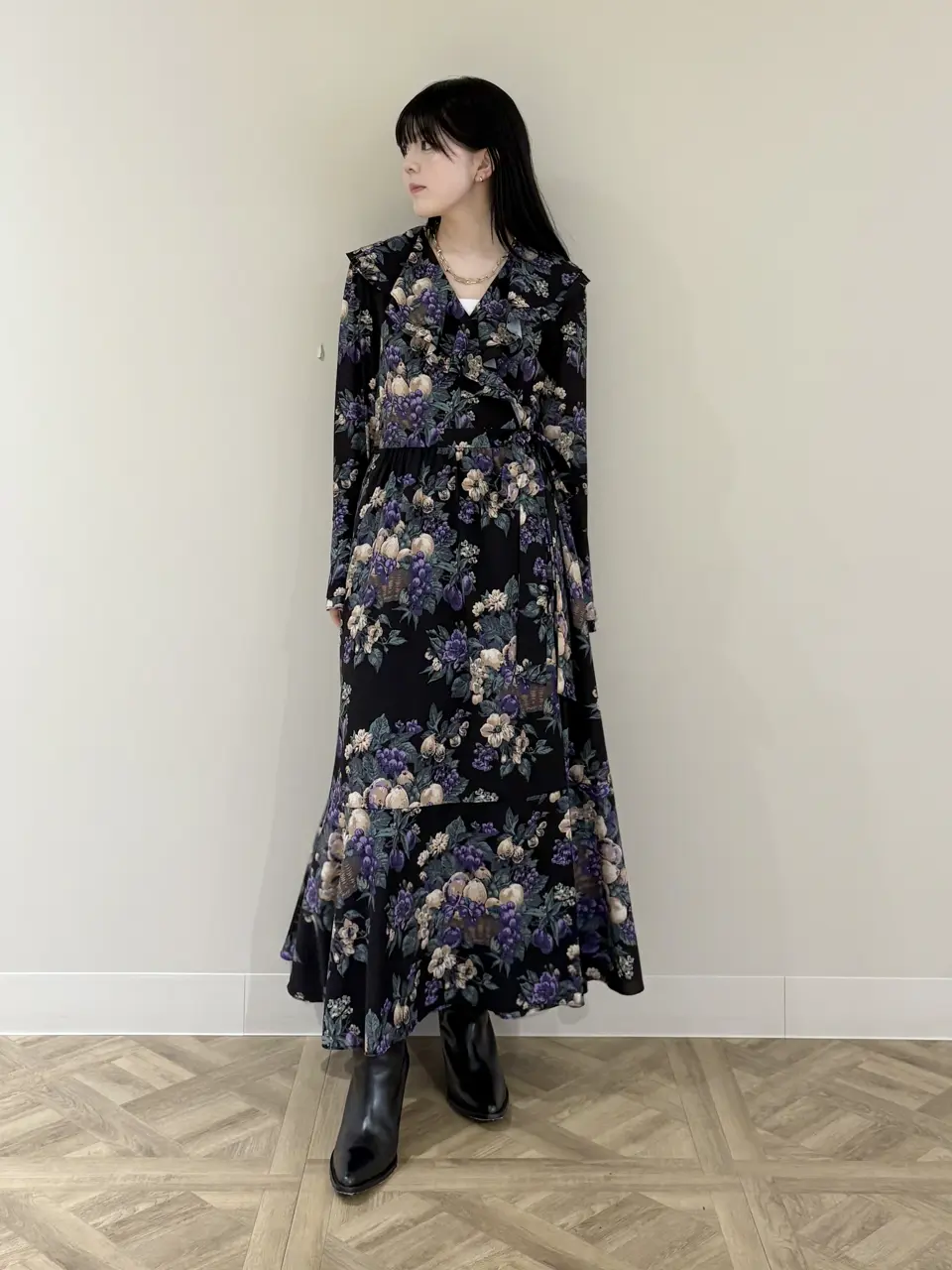 新品タグ付き⭐️グレースコンチネンタル 刺繍ギャザートップ チュニック Sネイビー ギャザー袖刺繍トップ / GRACE CONTINENTAL | GRACE CONTINENTAL