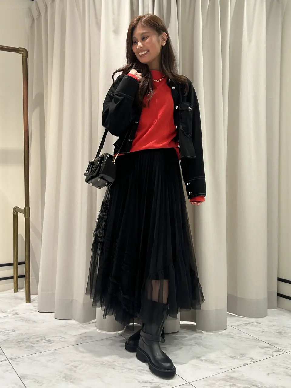 GRACE CONTINENTAL 志田　悠 コーディネート画像