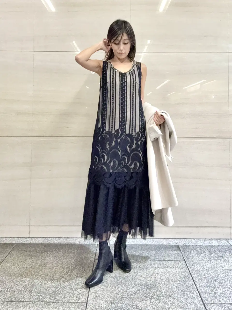 GRACE CONTINENTAL yukimi yonee コーディネート画像