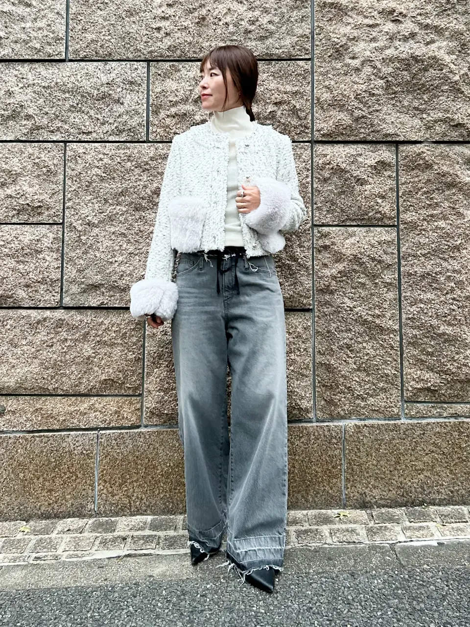 ⭐️新品 グレースコンチネンタル セール】 ハンドニットジレ （ニット・セーター）｜GRACE