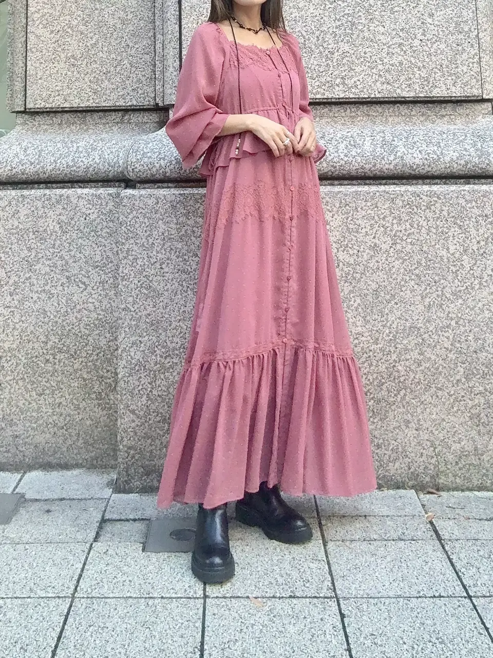 GRACE CONTINENTAL yukimi yonee コーディネート画像