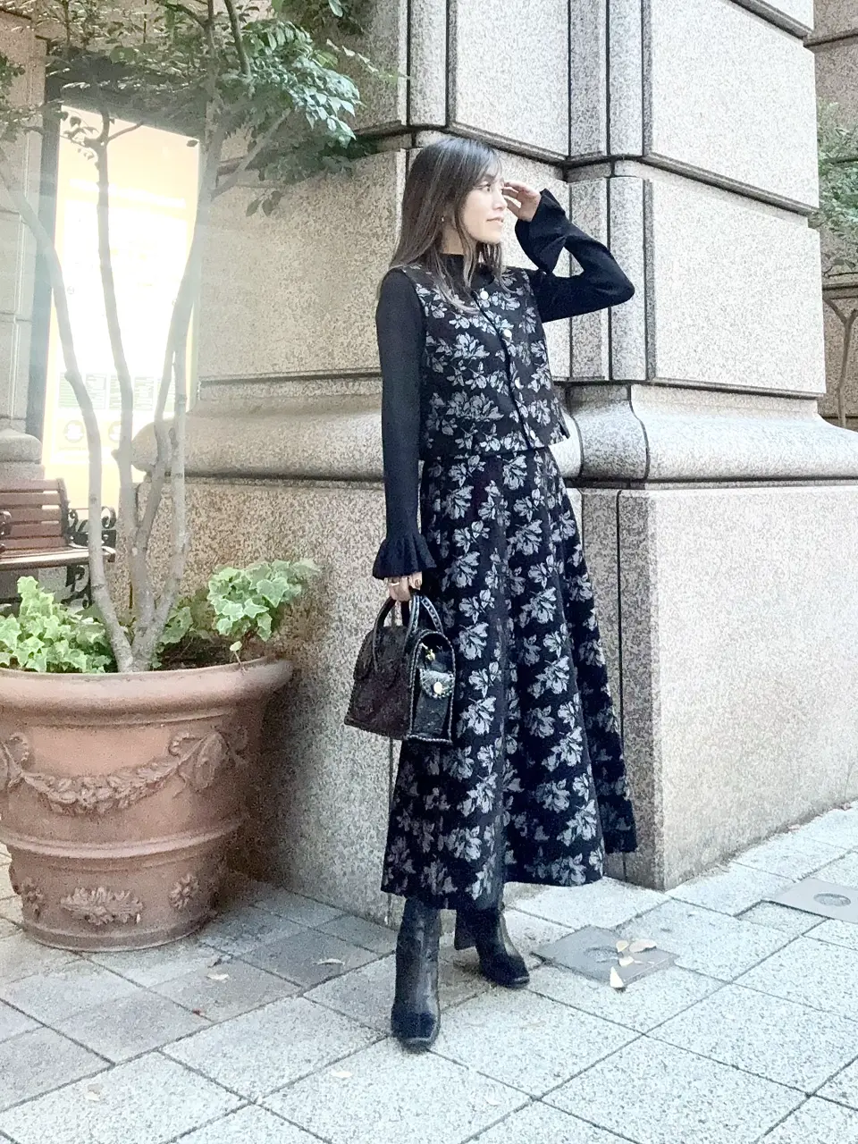 GRACE CONTINENTAL yukimi yonee コーディネート画像