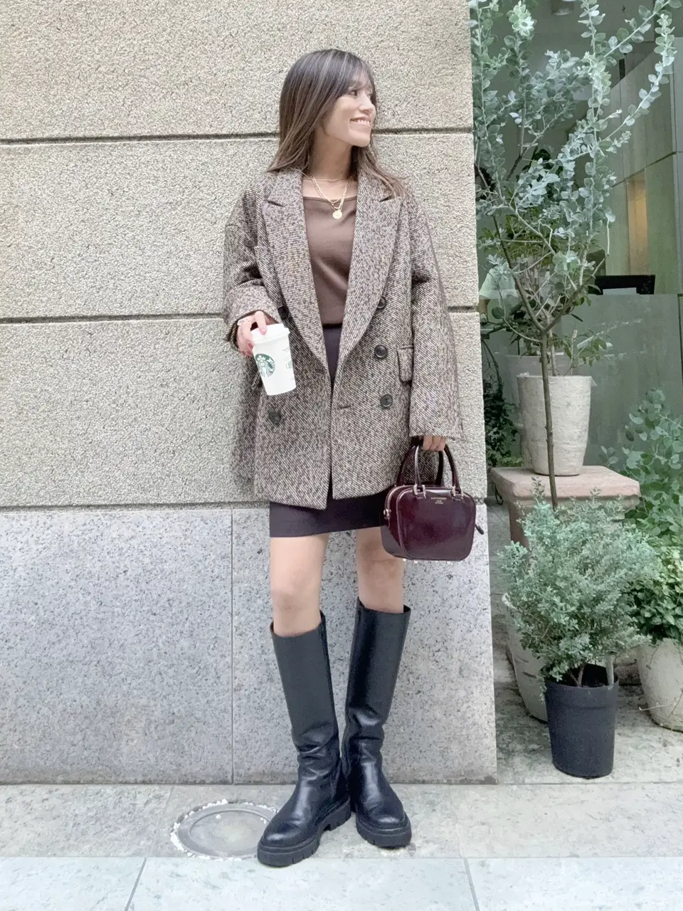 GRACE CONTINENTAL yukimi yonee コーディネート画像