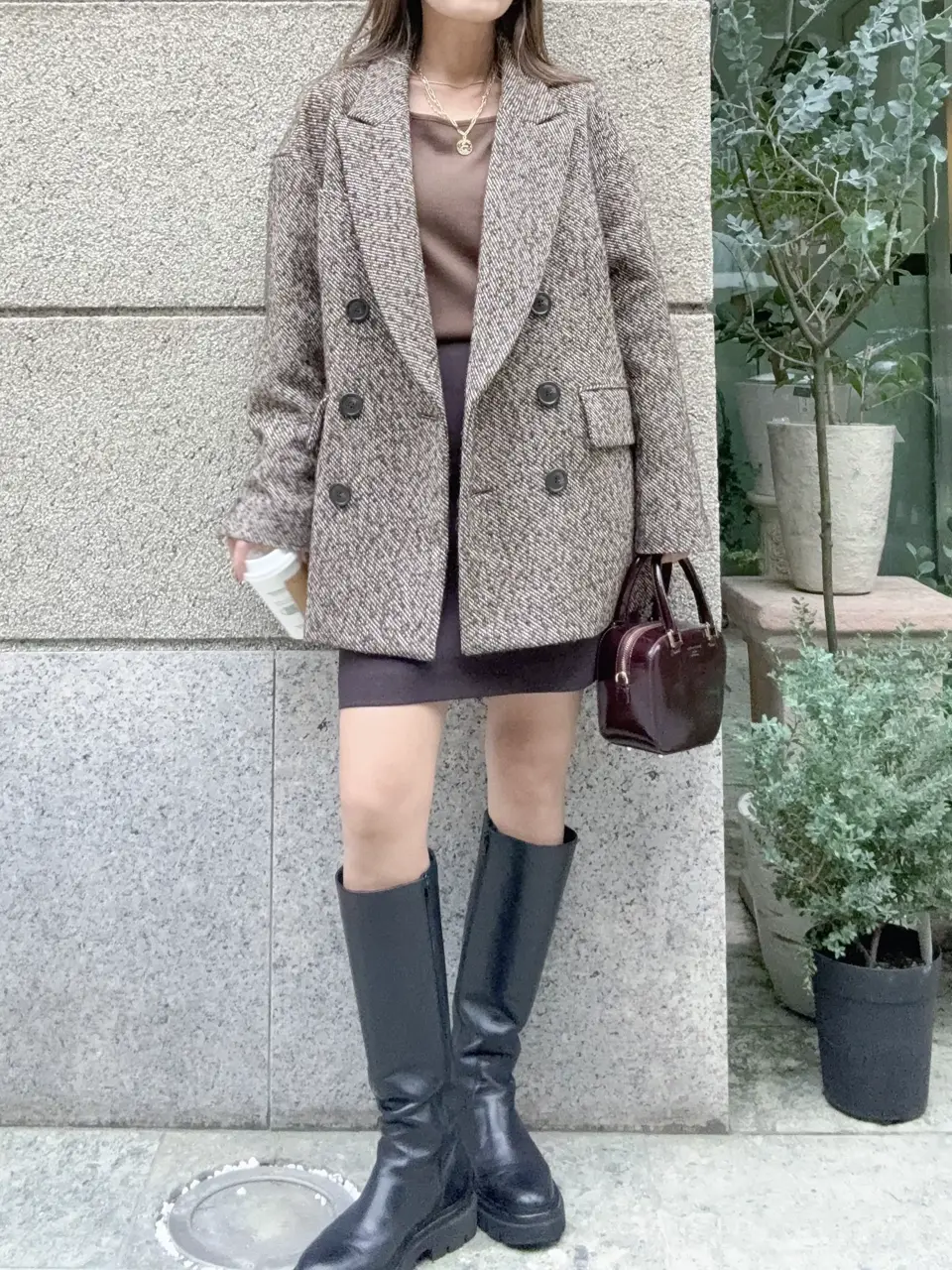 GRACE CONTINENTAL yukimi yonee コーディネート画像