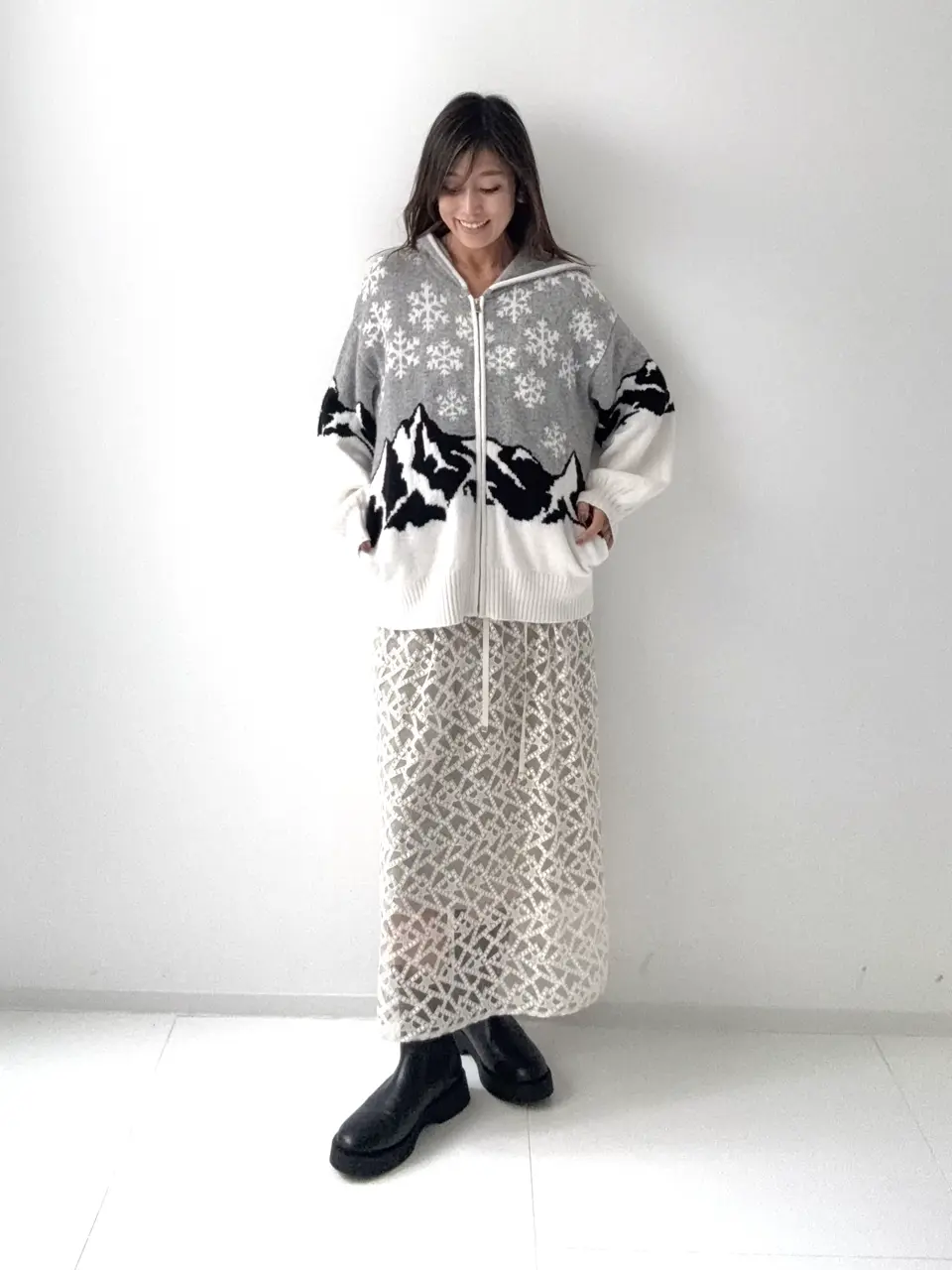 GRACE CONTINENTAL yukimi yonee コーディネート画像