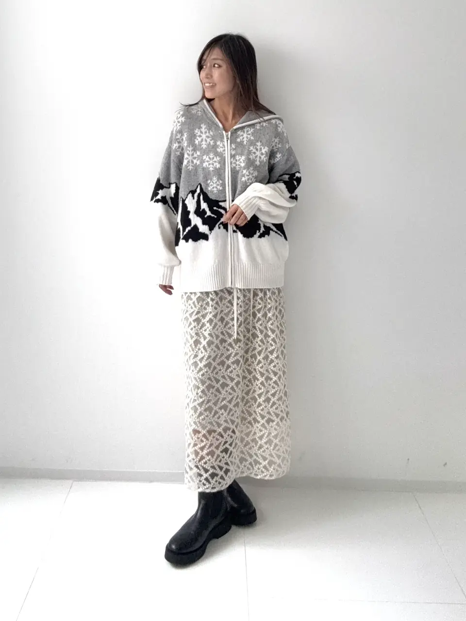 GRACE CONTINENTAL yukimi yonee コーディネート画像