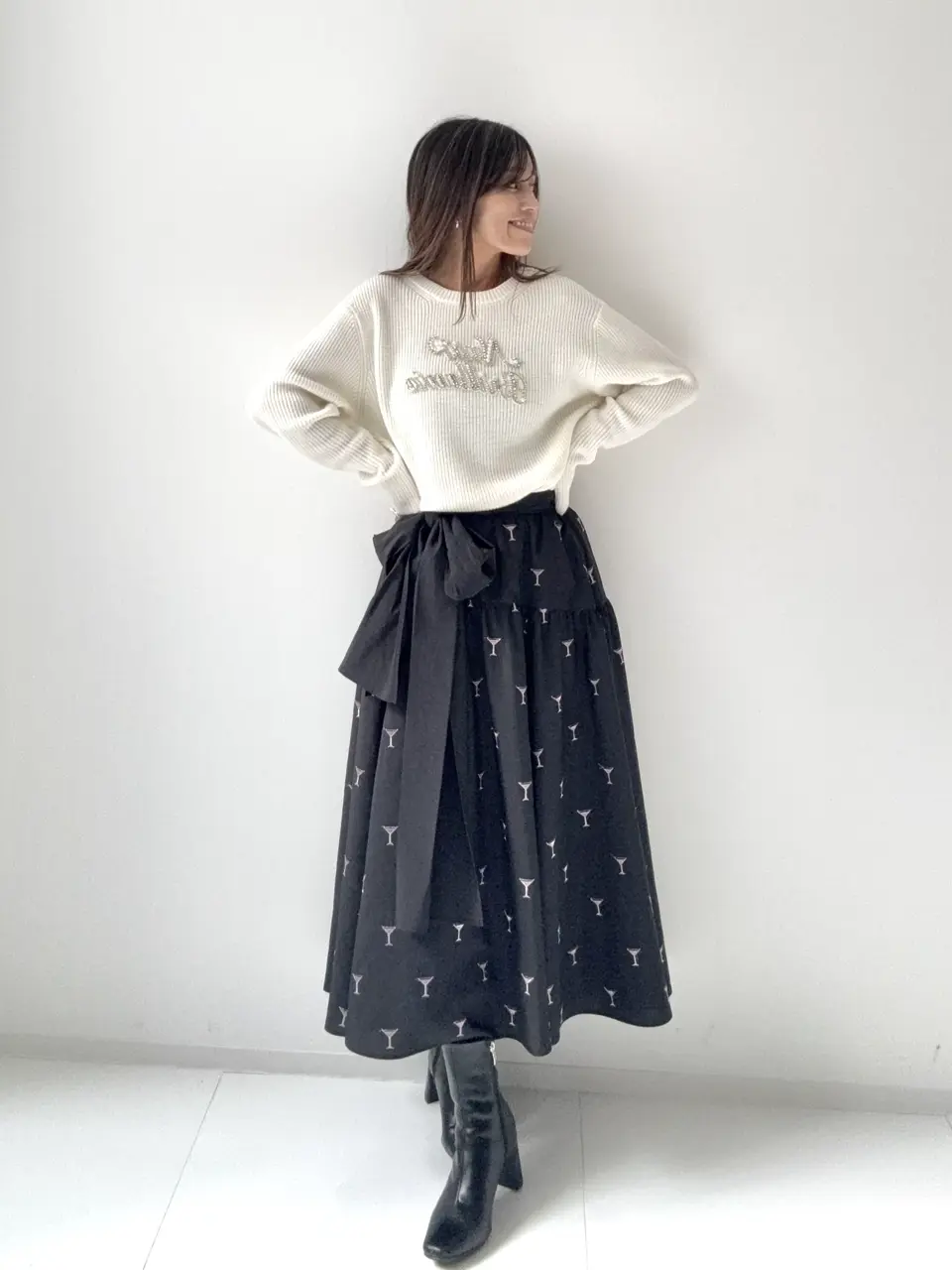 GRACE CONTINENTAL yukimi yonee コーディネート画像