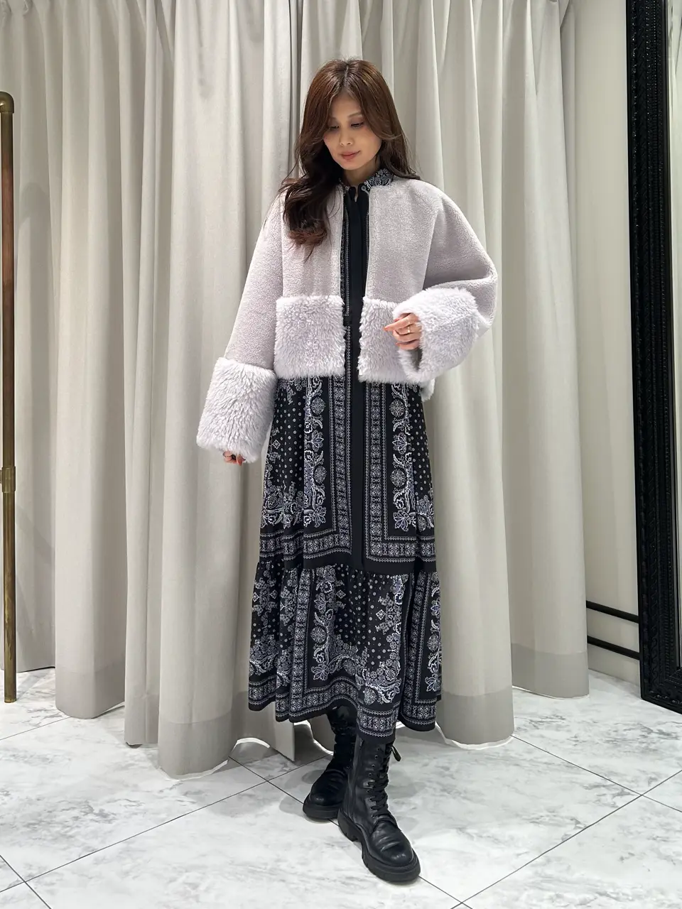 GRACE CONTINENTAL 志田　悠 コーディネート画像