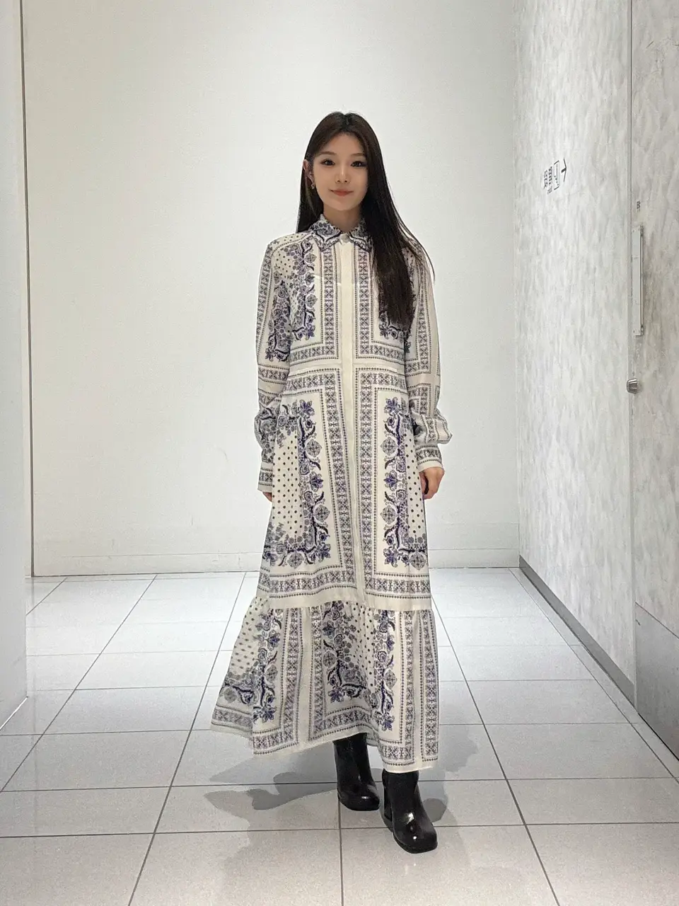  王　宇キン コーディネート画像