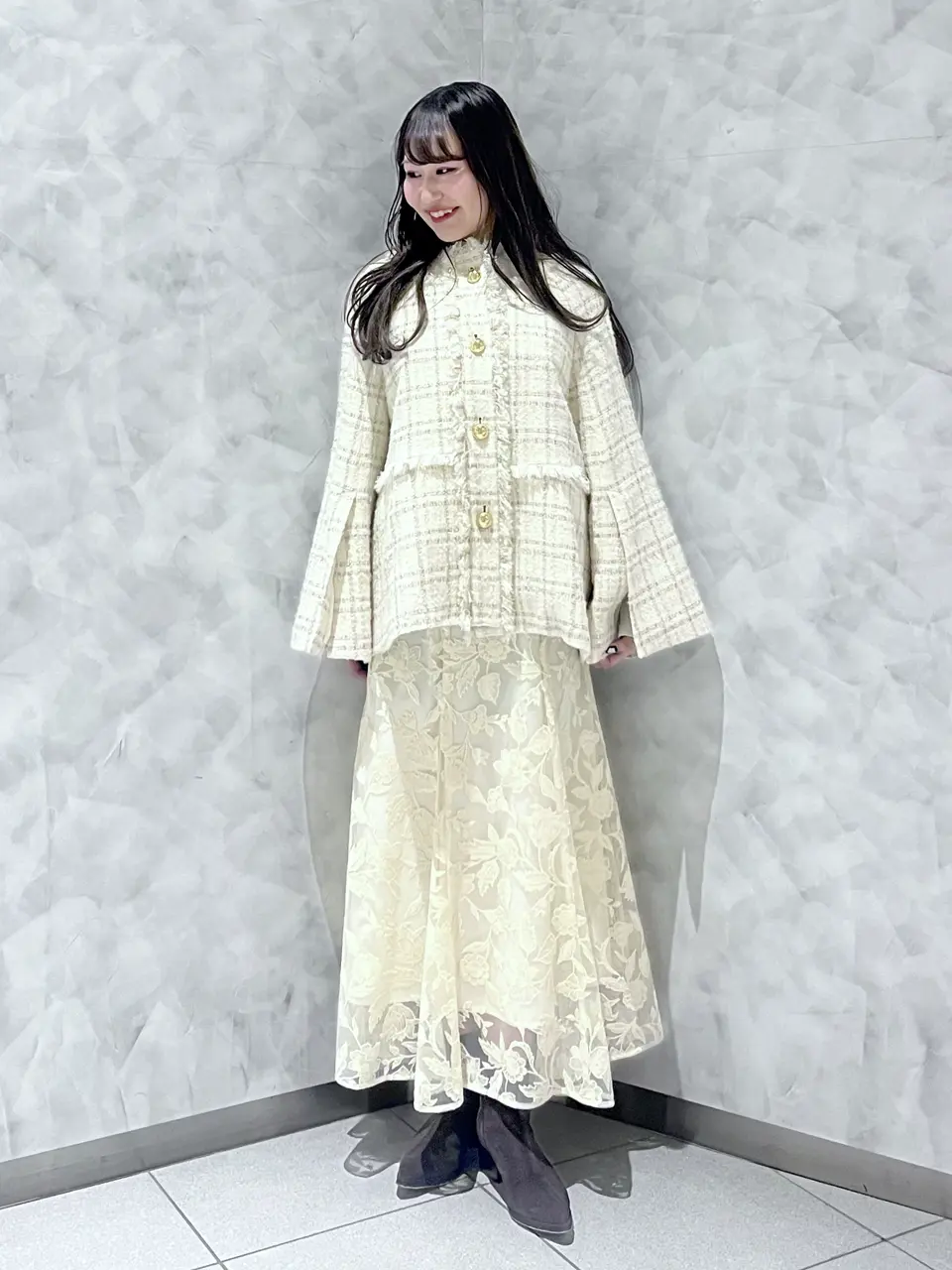 GRACE CONTINENTAL 根本　紗良 コーディネート画像