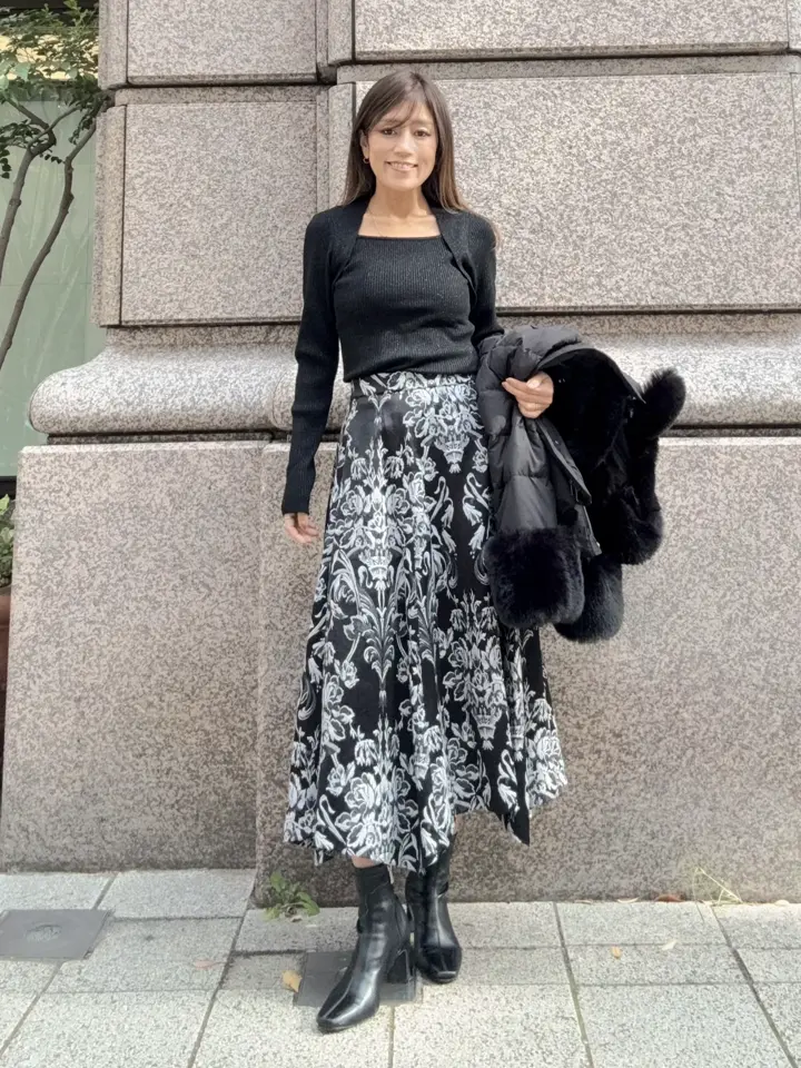 GRACE CONTINENTAL yukimi yonee コーディネート画像