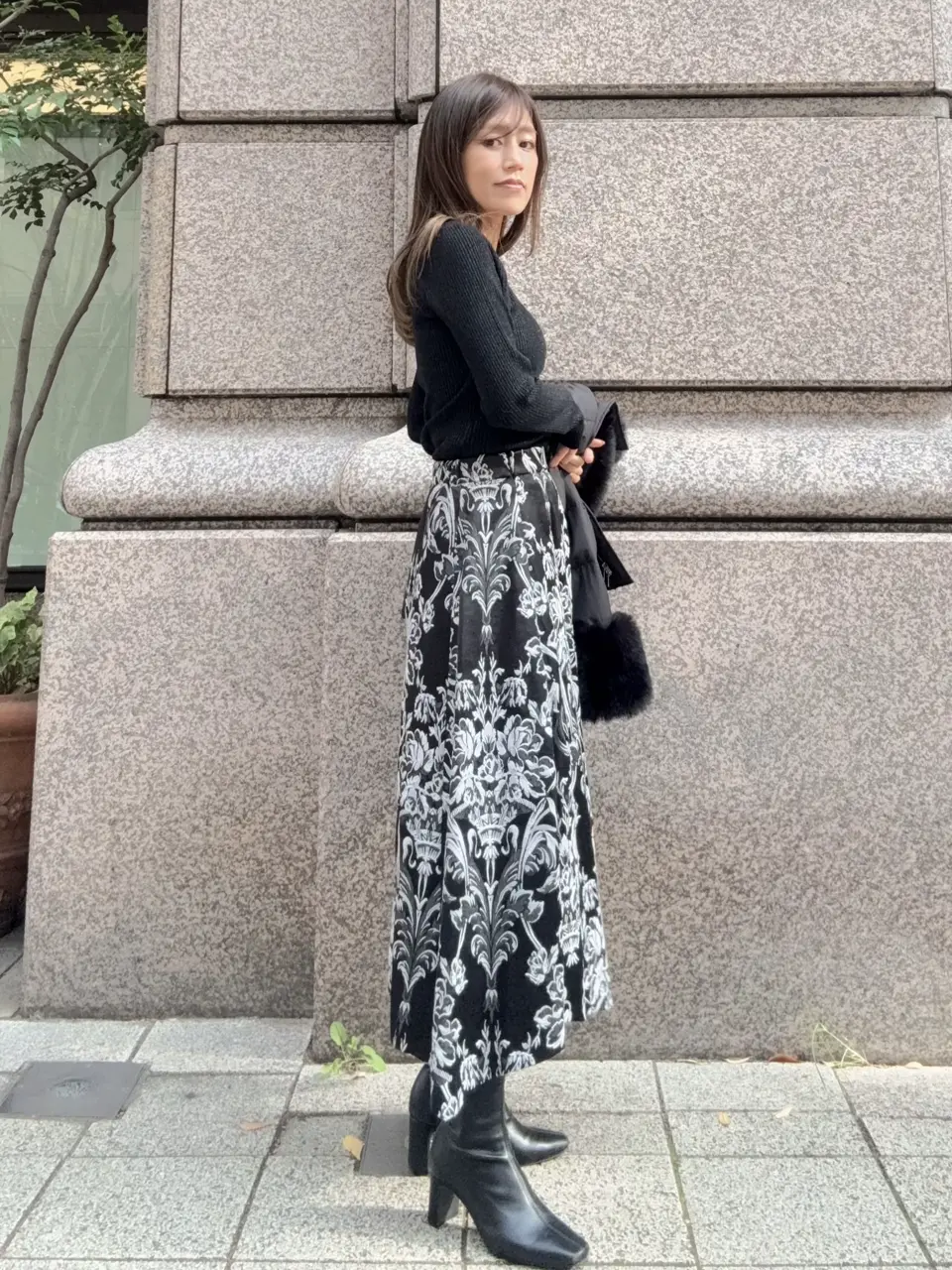 GRACE CONTINENTAL yukimi yonee コーディネート画像