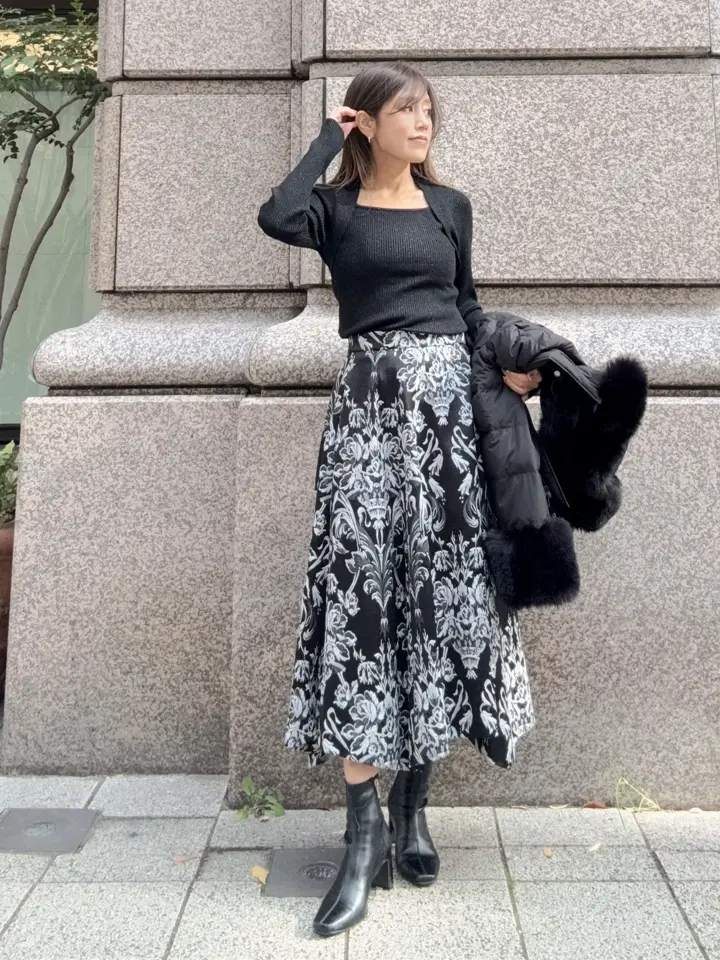 GRACE CONTINENTAL yukimi yonee コーディネート画像