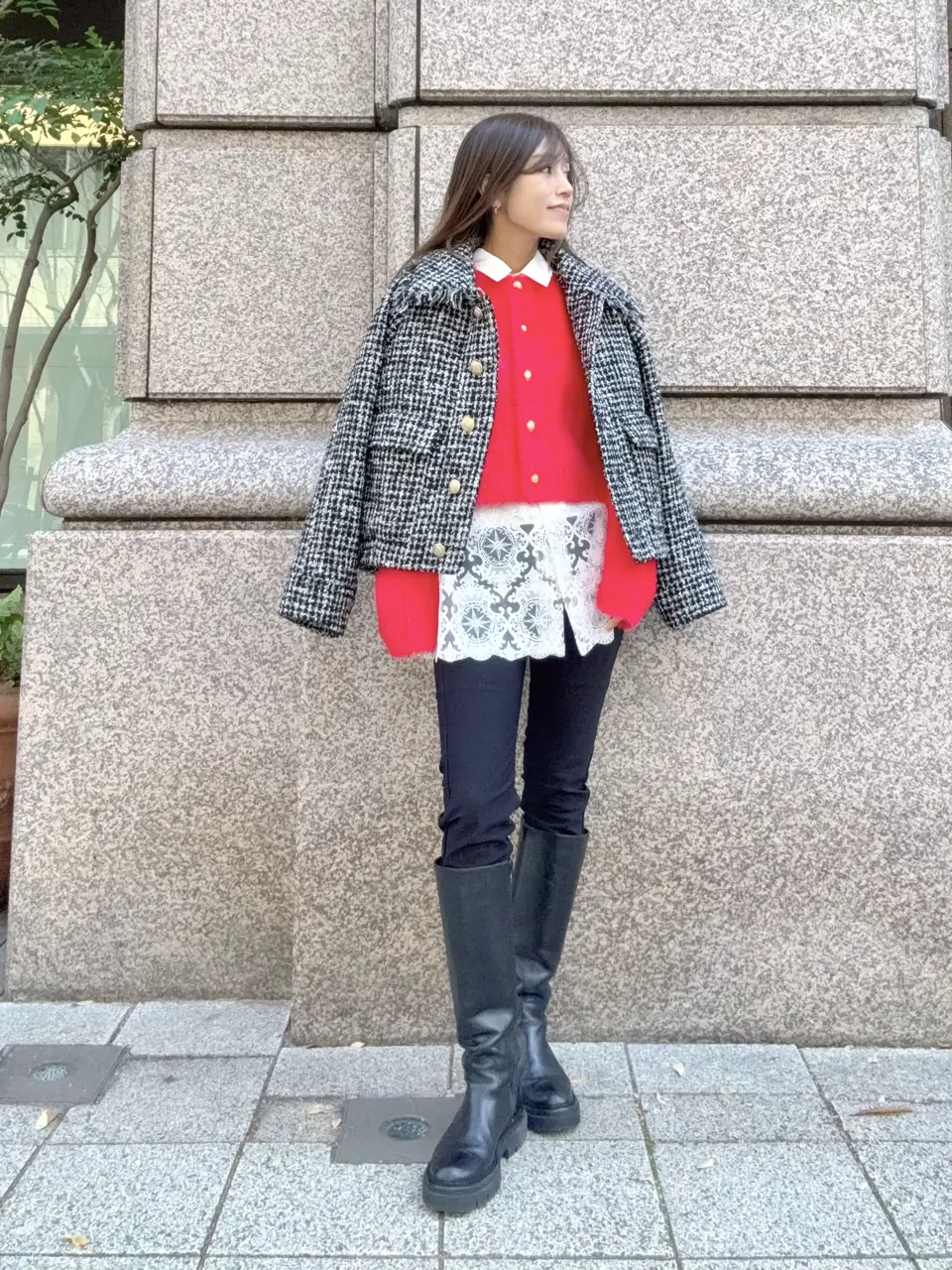 GRACE CONTINENTAL yukimi yonee コーディネート画像