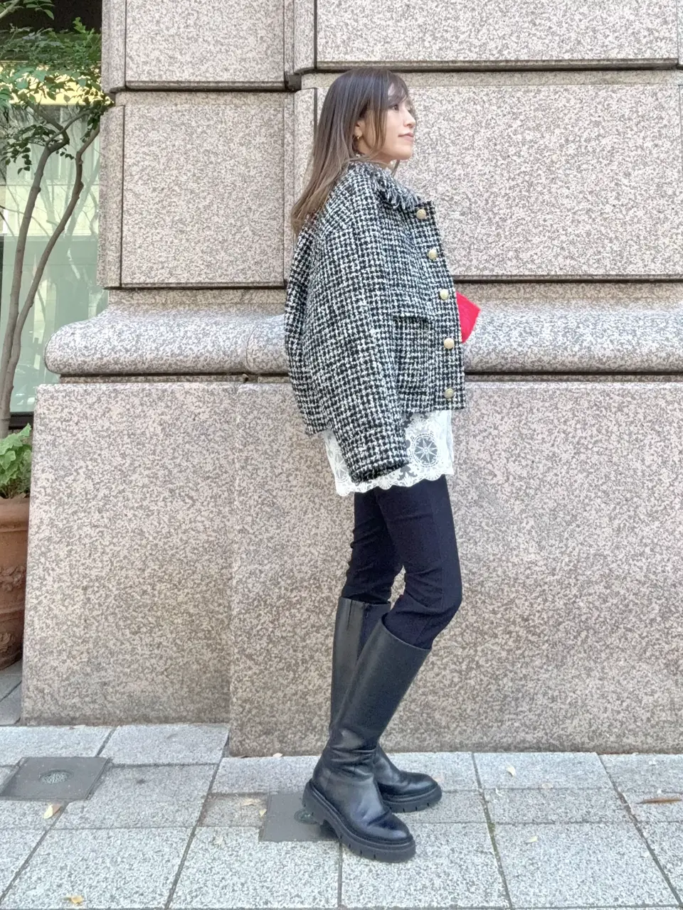 GRACE CONTINENTAL yukimi yonee コーディネート画像