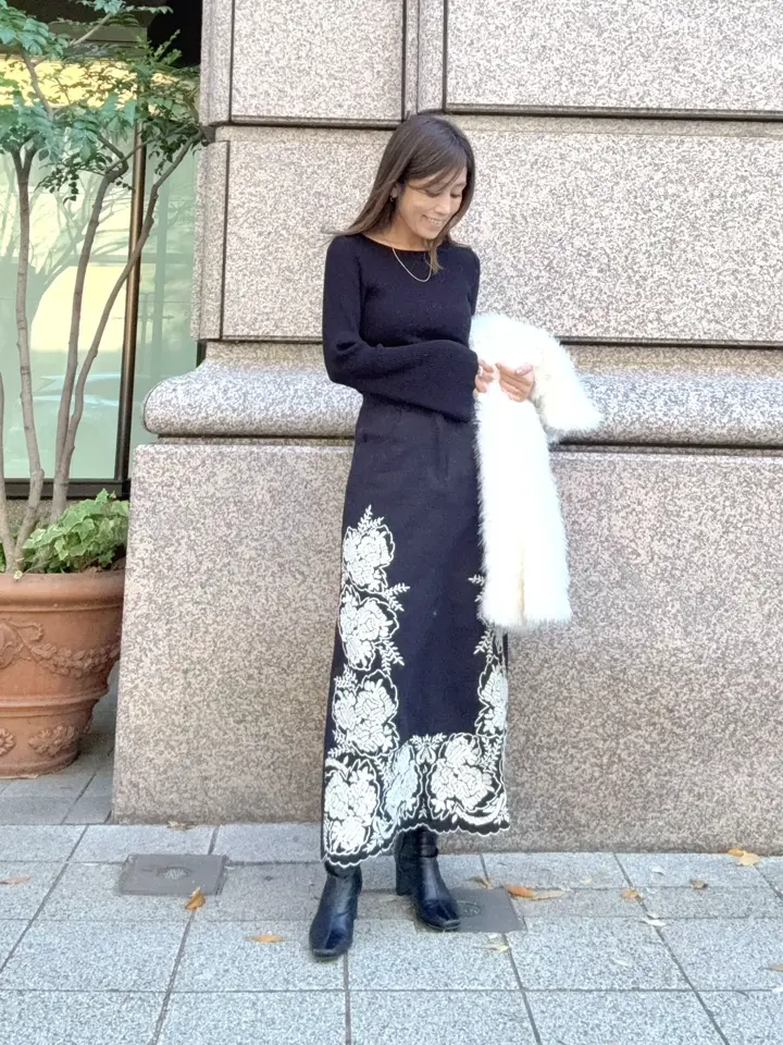 GRACE CONTINENTAL yukimi yonee コーディネート画像