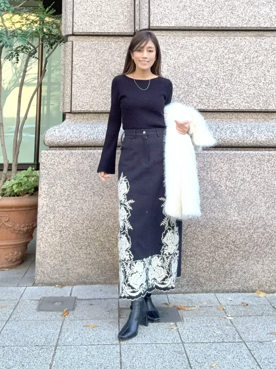 GRACE CONTINENTAL yukimi yonee コーディネート画像