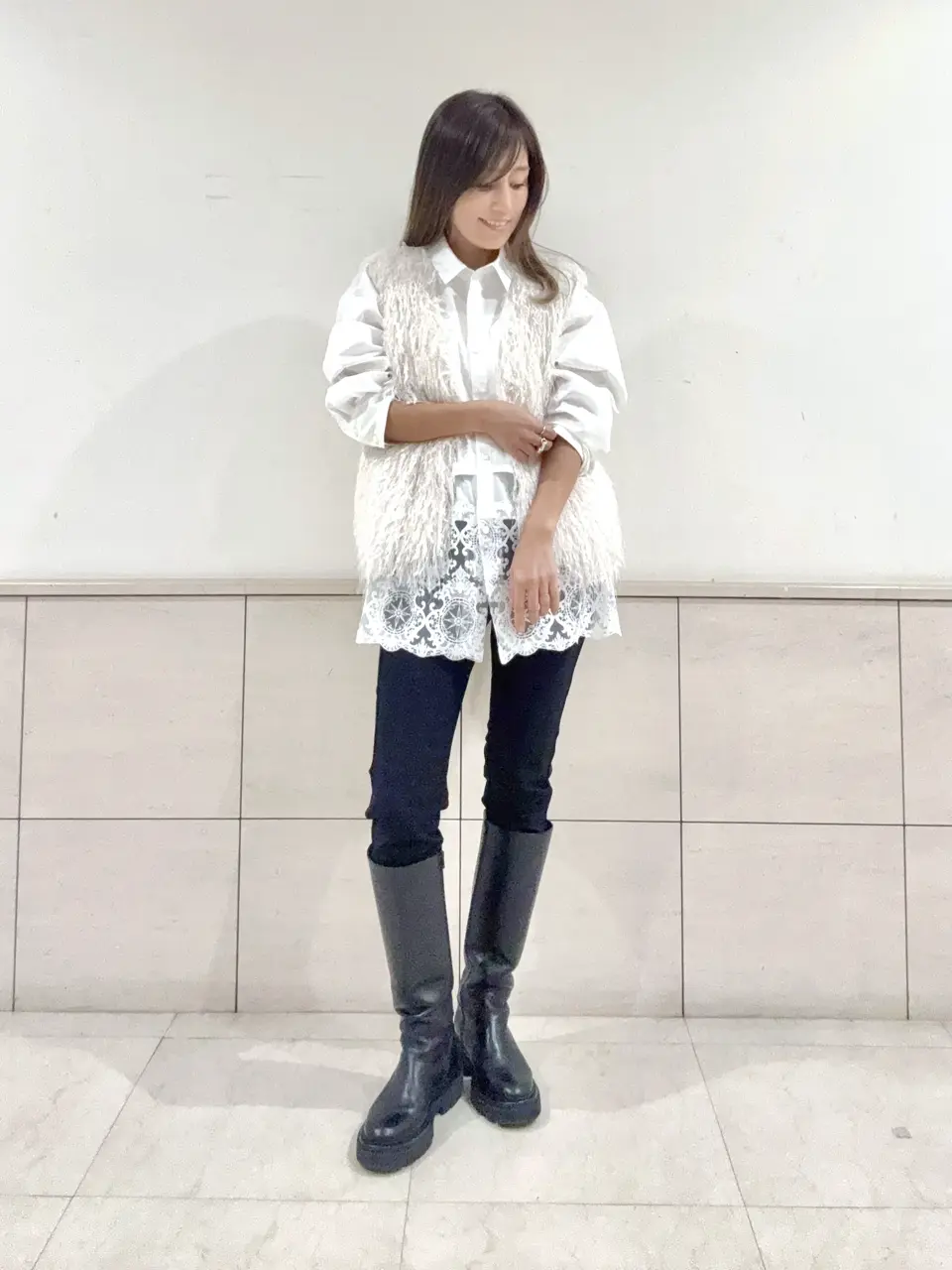 GRACE CONTINENTAL yukimi yonee コーディネート画像