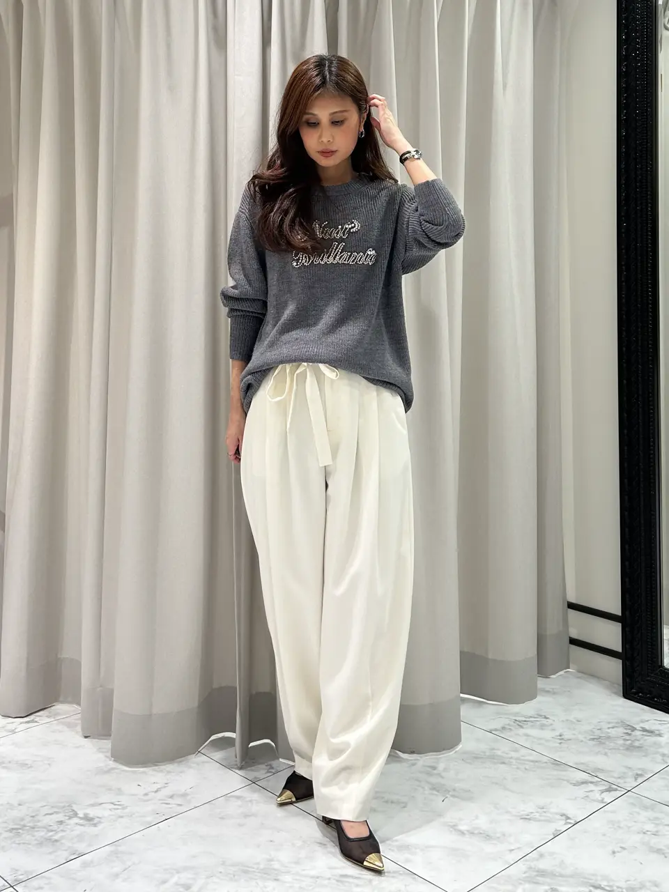 GRACE CONTINENTAL 志田　悠 コーディネート画像