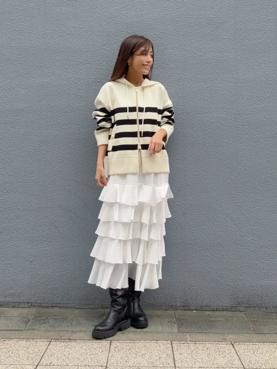 GRACE CONTINENTAL yukimi yonee コーディネート画像