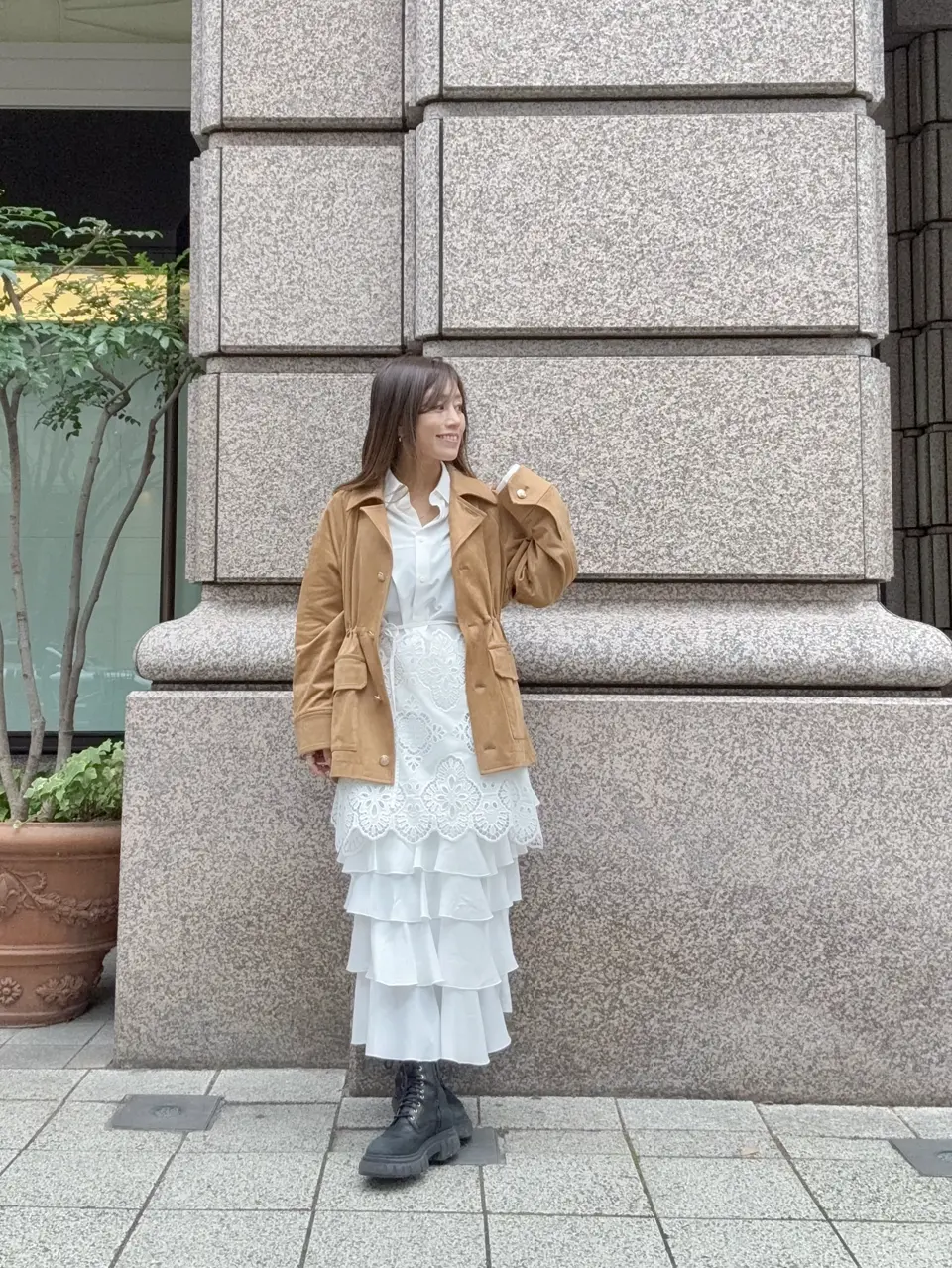 GRACE CONTINENTAL yukimi yonee コーディネート画像