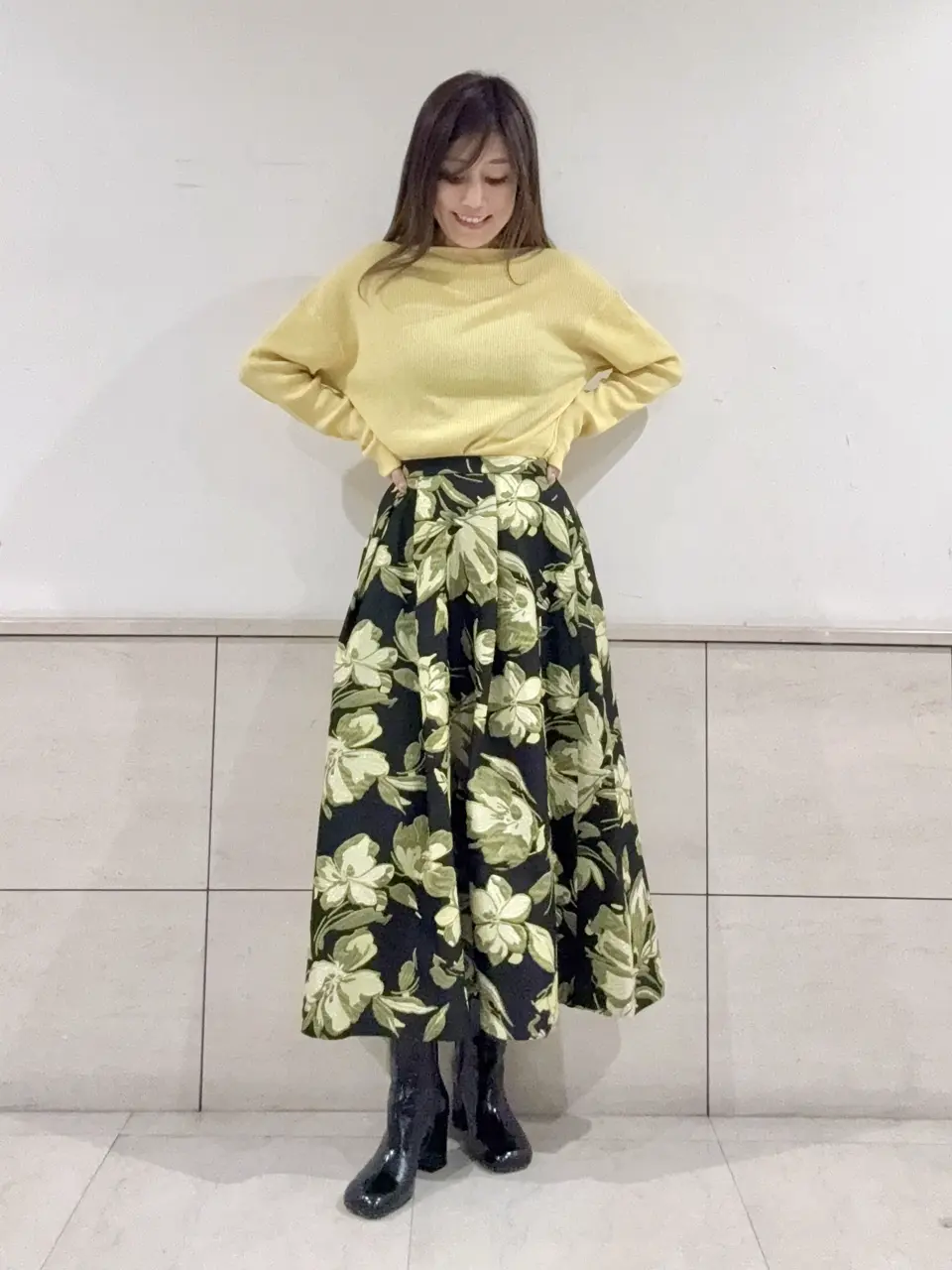 GRACE CONTINENTAL yukimi yonee コーディネート画像