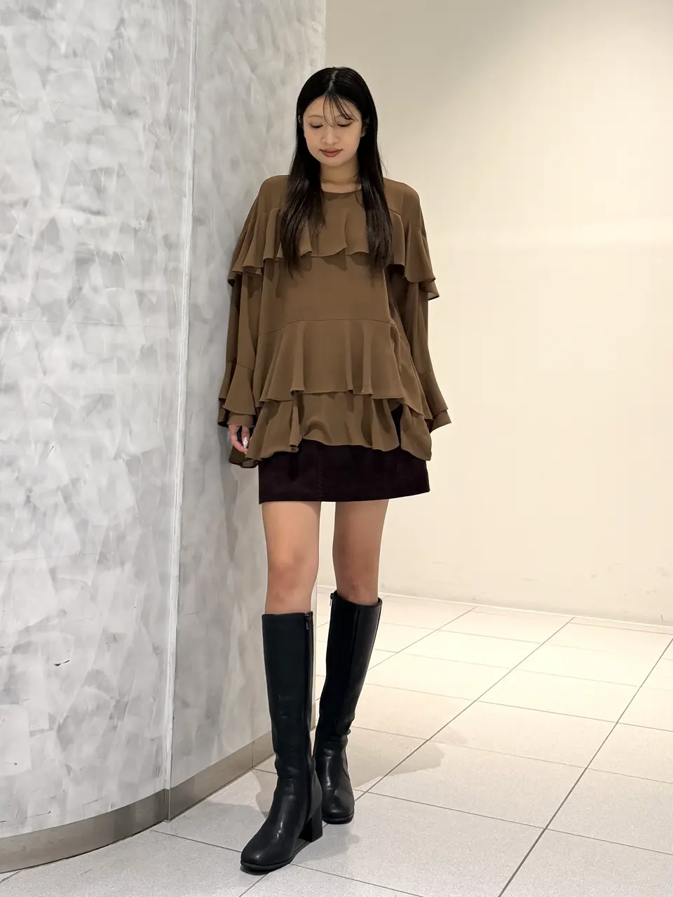 GRACE CONTINENTAL 桃子 コーディネート画像