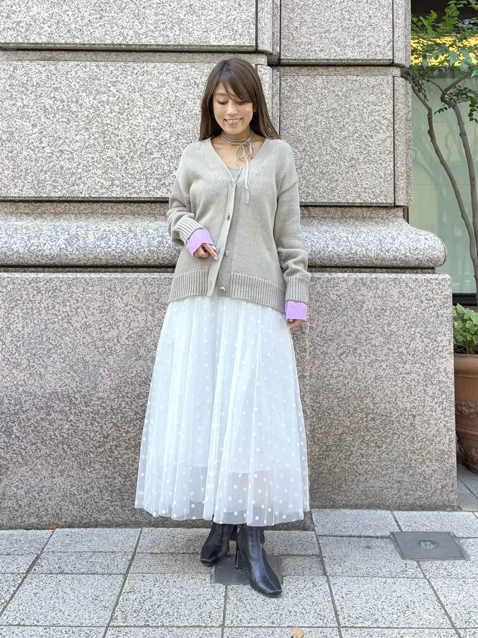 GRACE CONTINENTAL yukimi yonee コーディネート画像