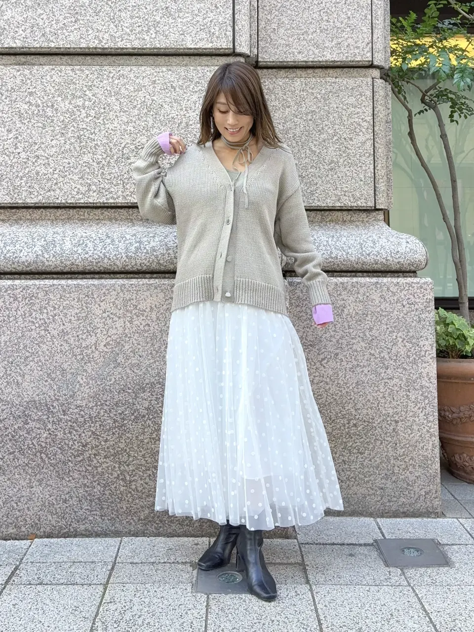 GRACE CONTINENTAL yukimi yonee コーディネート画像