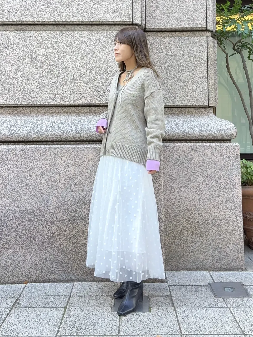 GRACE CONTINENTAL yukimi yonee コーディネート画像