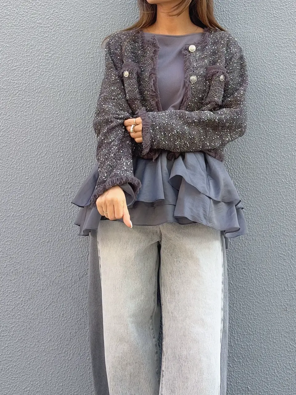 GRACE CONTINENTAL yukimi yonee コーディネート画像