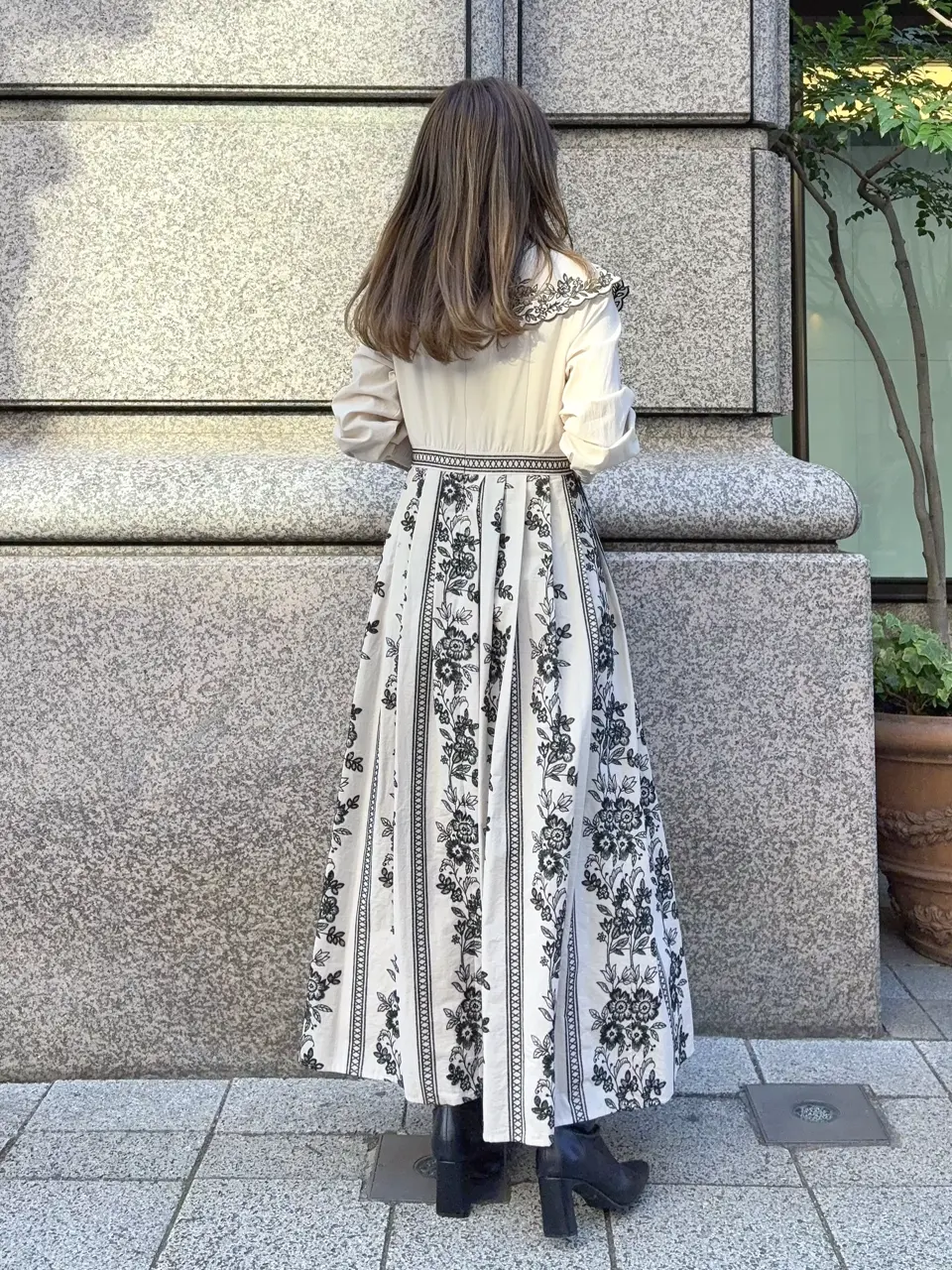 GRACE CONTINENTAL yukimi yonee コーディネート画像