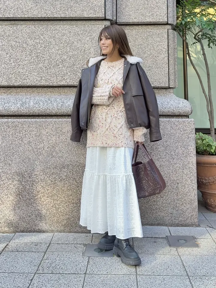 GRACE CONTINENTAL yukimi yonee コーディネート画像