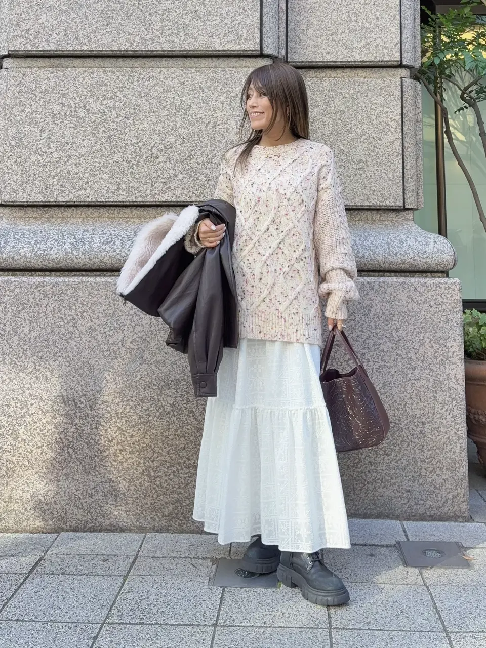 GRACE CONTINENTAL yukimi yonee コーディネート画像