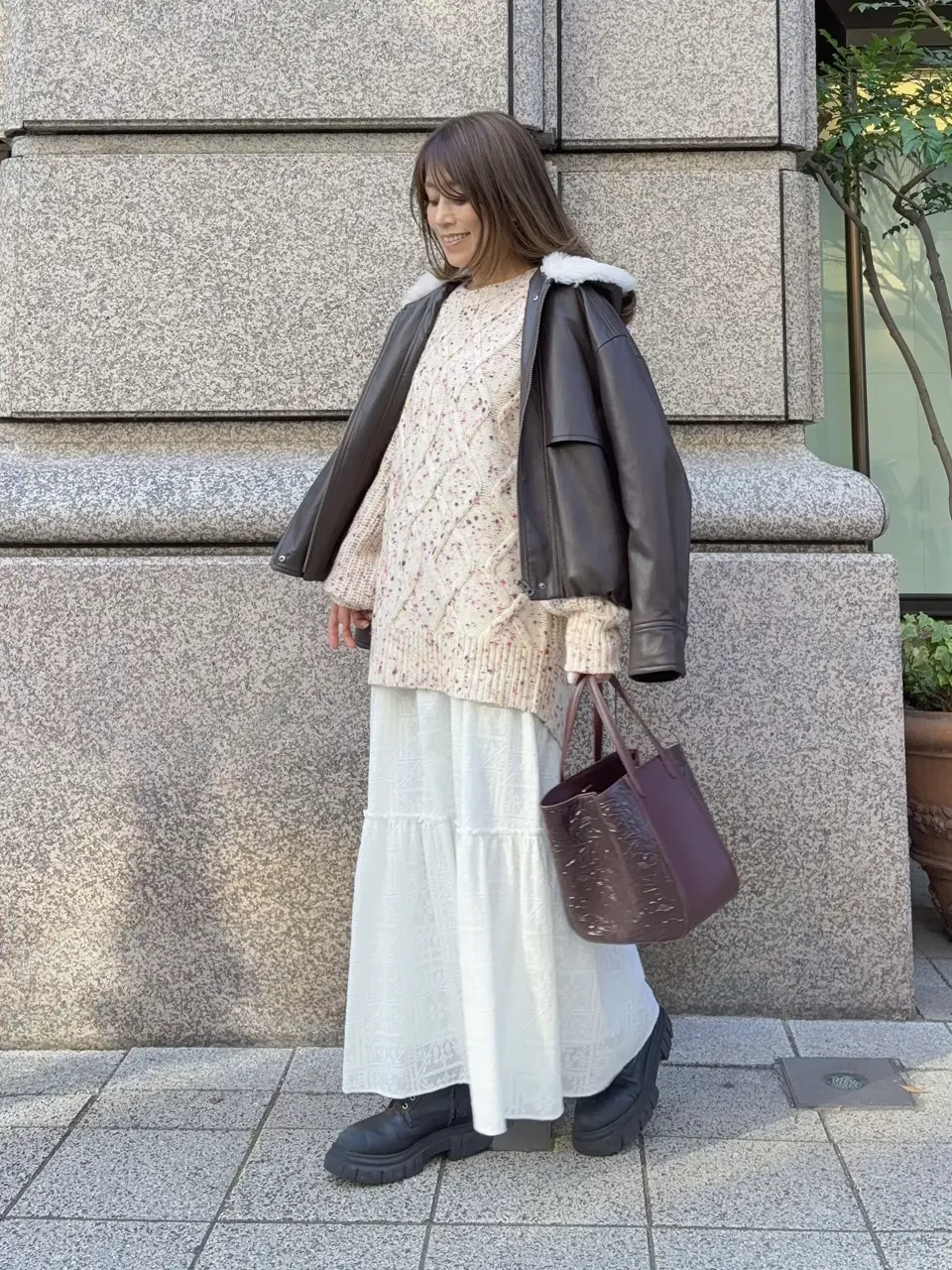 GRACE CONTINENTAL yukimi yonee コーディネート画像