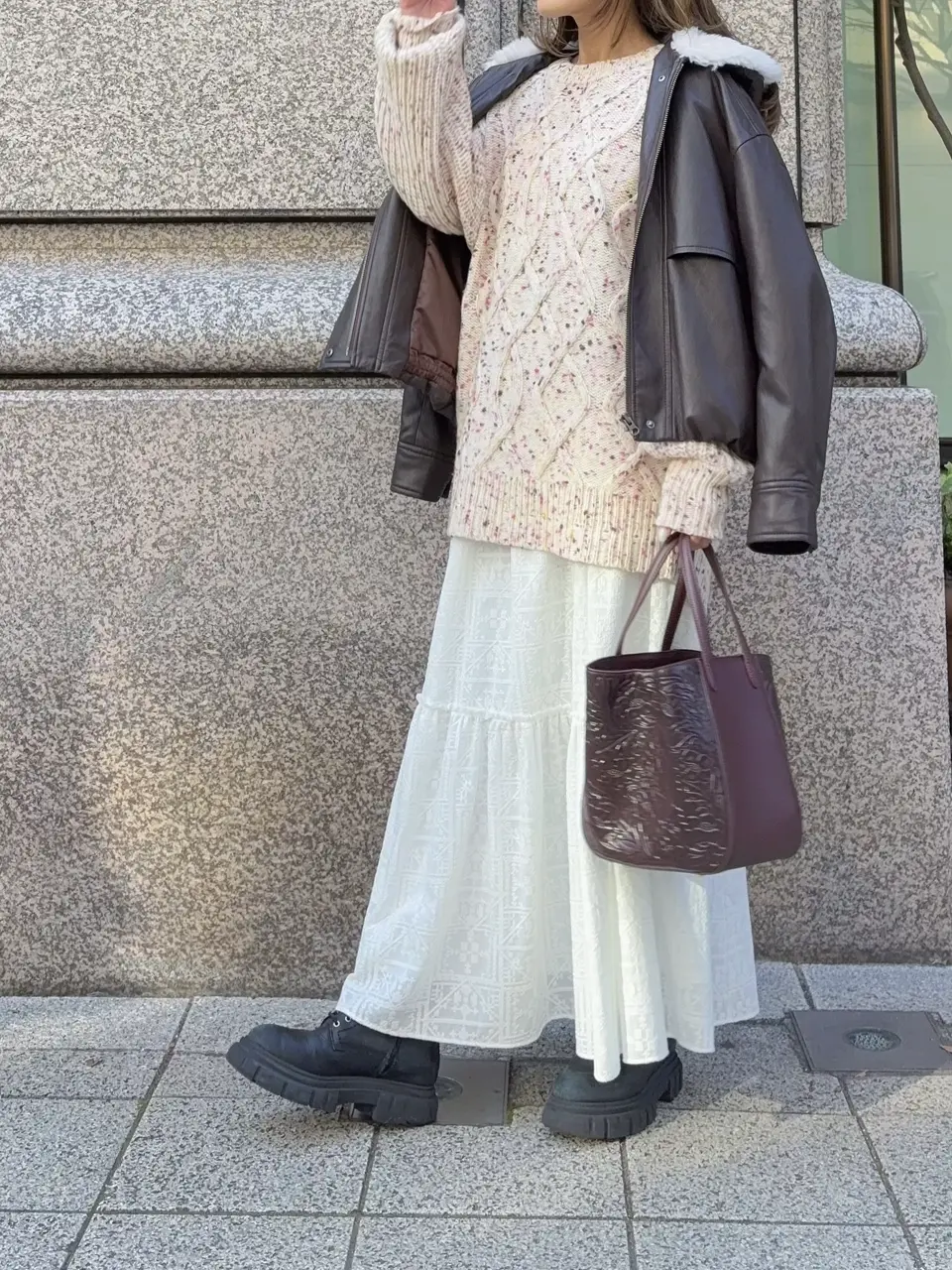 GRACE CONTINENTAL yukimi yonee コーディネート画像